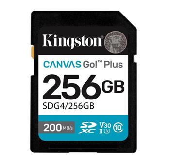 Kingston Canvas Go! Plus - paměťová karta flash - 256 GB - SDXC