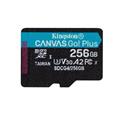 Kingston paměťová karta 256GB microSDXC Canvas Go Plus Gen4 A2 U3 V30 Card
