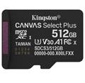 Kingston paměťová karta 512GB Canvas Select Plus Gen 3 microSDXC 150R A1 C10 Card, bez adaptéru