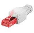 Konektor RJ45 8pinů Cat6 - montáž bez nástroje