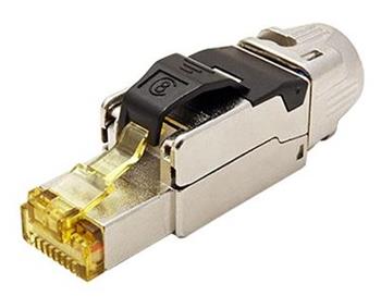 Konektor RJ45 kat. 8 stíněný, montáž bez nástrojů