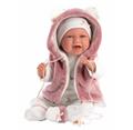 Llorens NEW BORN - realistická panenka miminko se zvuky a měkkým látkovým tělem 74070