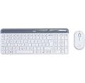 Logitech MK470 Slim Wireless Combo, CZ/SK - bílá