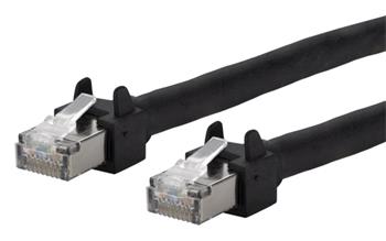 METZ CONNECT Venkovní S/UTP patchkabel kat. 5e, Flex500, 6kV, 1m, černý