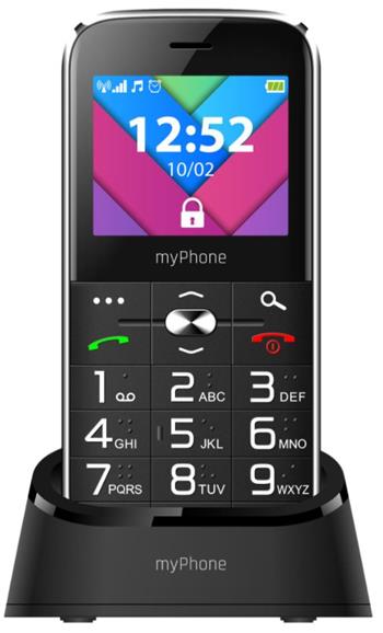 myPhone HALO C Senior, černý
