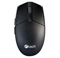 Myš C-TECH WLM-06S, černo-grafitová, bezdrátová, silent mouse, 1600DPI, 6 tlačítek, USB nano receive
