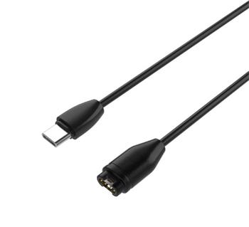 Nabíjecí USB-C kabel FIXED pro smartwatch Garmin Fenix 5/6/7/7X/8, Epix, Venu 2/3/3S, Vívoactive 3/4/5, černý