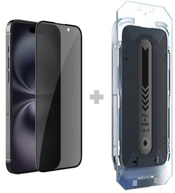 Nillkin Tvrzené Sklo 0.25mm Guardian 2.5D pro Apple iPhone 16 Black (s aplikátorem)