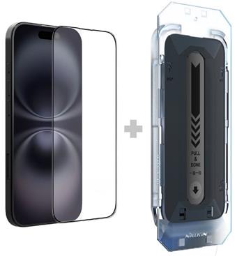 Nillkin Tvrzené Sklo 2.5D CP+ PRO Black pro Apple iPhone 16 Pro (s aplikátorem)