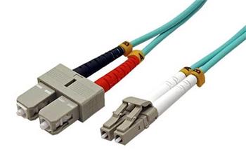 Optický patchkabel LC/SC 50/125 (multi mode), duplex, 1m