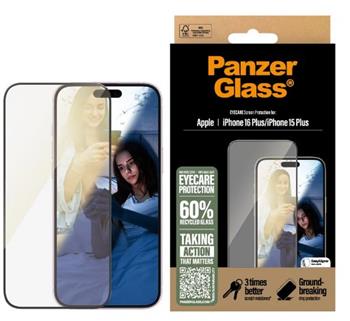 PanzerGlass EyeCare Apple iPhone 16 Plus/15 Plus s instalačním rámečkem