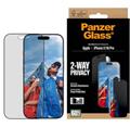 PanzerGlass Privacy na Apple iPhone 17/16 Pro s instalačním rámečkem