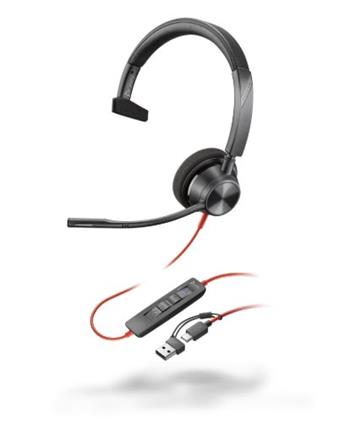 Poly Blackwire 3315 MS USB-C/A + 3,5 mm jack