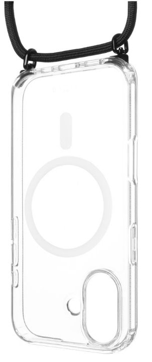 Pouzdro FIXED MagPure Neck s černou šňůrkou na krk pro Apple iPhone 17