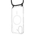 Pouzdro FIXED MagPure Neck s černou šňůrkou na krk pro Apple iPhone 17