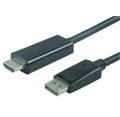 PremiumCord DisplayPort 1.2 na HDMI 2.0 kabel pro rozlišení 4Kx2K@60Hz, 2m