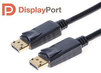 PremiumCord DisplayPort 1.2 přípojný kabel M/M, zlacené konektory, 3m