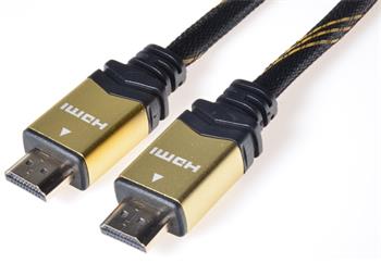 PremiumCord HDMI 2.0 High Speed + Ethernet kabel HQ, zlacené konektory, 5m