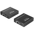 PremiumCord HDMI 2.0 KVM extender Ultra HD 4kx2k@60Hz na 70m s přenosem USB