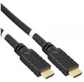 PremiumCord HDMI High Speed with Ether.4K@60Hz kabel se zesilovačem,25m, 3x stínění, M/M, zlacené konektory