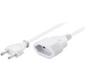 PremiumCord Kabel síťový prodlužovací dvojvidlice 230V 3m bílý