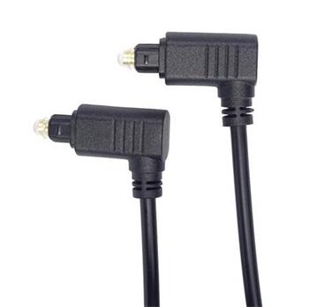 PremiumCord Kabel Toslink 90° - Toslink 90°, tloušťka kabelu:4.0mm, délka 1m