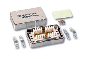 PremiumCord Propojovací box pro kabely Cat.6, narážecí, stíněný