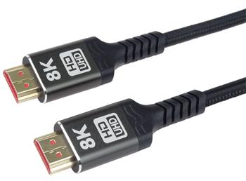 PremiumCord ULTRA HDMI 2.1 High Speed + Ethernet kabel 8K@60Hz,zlacené 5m kphdm21b5