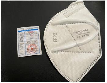 Respirátor FFP2 Bílý, balení po 1ks