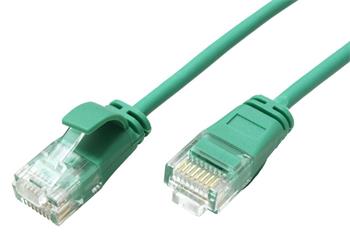 Roline GREEN UTP patchkabel kat. 6a, tenký, LSOH, 3m, zelený