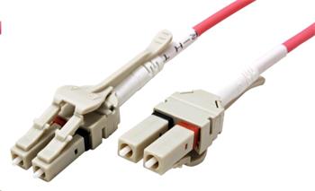 Roline Optický patchkabel LC-LC 50/125 (multi mode), duplex, OM4, Low-Loss, uniboot, 1m