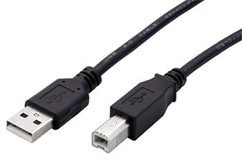 Roline RM USB 2.0 kabel USB A(M) - USB B(M), 1,8, černý