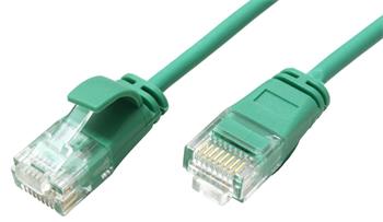 Roline UTP slim patchkabel kat. 6a, LSOH, 0,5m, zelený