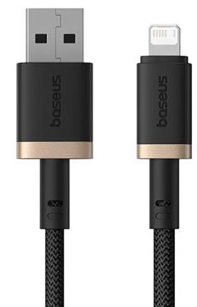 Rychlonabíjecí kabel Baseus Dura USB/Lightning 2m 2.4A černo zlatý
