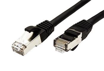 S/FTP patchkabel kat. 6, LSOH, 3m, černý