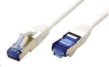 S/FTP patchkabel kat. 6a, LSOH, 0,3m, bílý