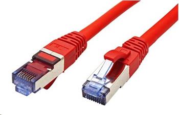 S/FTP patchkabel kat. 6a, LSOH, 1m, červený