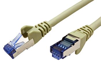 S/FTP patchkabel kat. 6a, LSOH, 30m, šedý