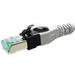 S/FTP patchkabel kat. 6a, LSOH, PushPull, 1,5m, šedý