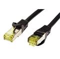 S/FTP patchkabel kat. 7, s konektory RJ45, LSOH, 3m, černý