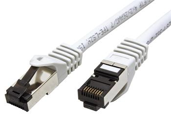 S/FTP patchkabel kat. 8, LSOH, 1m, šedý