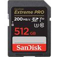 SanDisk Extreme PRO 512 GB SDXC Memory Card 200 MB/s and 140 MB/s, UHS-I, Class 10, U3, V30