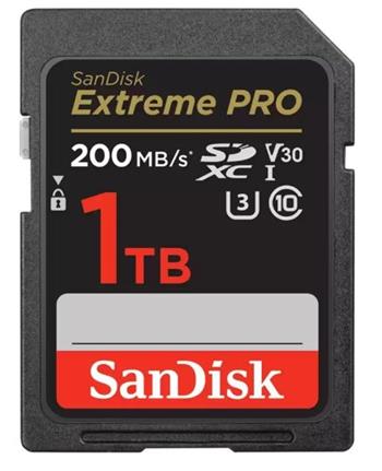 SanDisk Extreme PRO SDXC 1TB 200MB/s V30 UHS-I