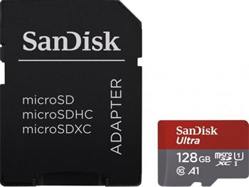 SanDisk Ultra microSDXC 128GB 140MB/s + adaptér