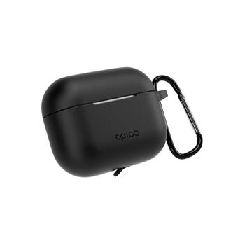 Silikonové pouzdro s karabinou pro AirPods Pro 3 Epico - černé