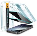 Spigen Glass tR EZ Fit Privacy 2 Pack tvrzené sklo iPhone 15 Pro Max čiré