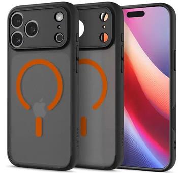 Spigen Ultra Hybrid MagSafe Frost Black orange iPhone 17 Pro Max
