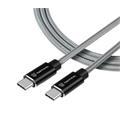 Tactical Fast Rope Aramid Cable USB-C/USB-C 100W 20V/5A 1m Grey