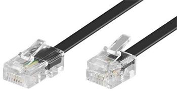 Telefonní kabel RJ45 - RJ11, 3m černý