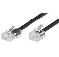 Telefonní kabel RJ45 - RJ11, 3m černý